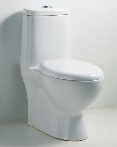 Whisht sifonisk toilet i et stykke 9066