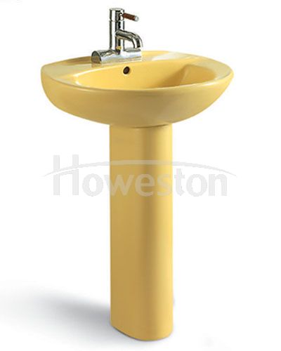 Bacia de Pedestal Amarelo