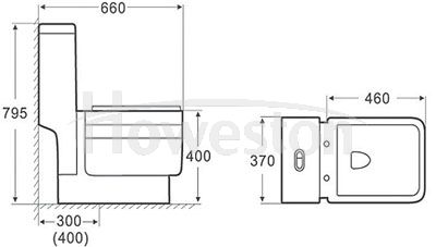 WC monobloc siphonique 9148